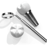 3D representation of dental implants