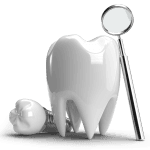 3D representation of dental implants