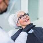 Happy patient at the dentist
