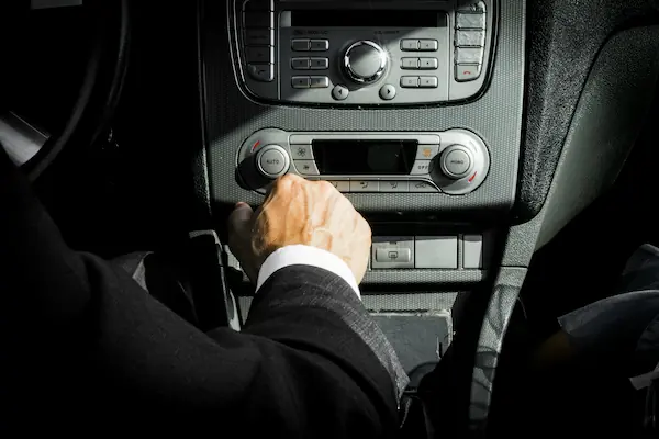 Luxury car interior controls